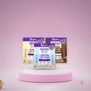 Bomi Isolated Plant Protein Fiber Plus โปรตีนพืชไฟเบอร์สูง ( 1 ถุง 10 ซอง ซอง 40 กรัม )