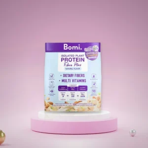 Bomi Isolated Plant Protein Fiber Plus ( NATURAL ) โปรตีนพืชไฟเบอร์สูง ( 1 ถุง 10 ซอง ซอง 40 กรัม )