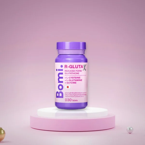 Bomi R-Gluta X โบมิ อาร์-กลูต้า เอ็กซ์ ( 1 ขวด 30 เม็ด ) Bomi R-Gluta X โบมิ อาร์-กลูต้า เอ็กซ์ ( 1 ขวด 30 เม็ด )