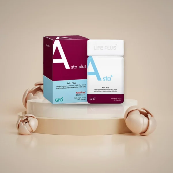 GPO PLUS BRAND " A Asta Plus " (สีม่วง) 1กระปุก 30 แคปซูล