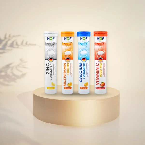 HOF Vitamin / CALCUIM / BIOTIN ผลิตภัณฑ์เสริมอาหารแบบเม็ดฟู่ ( บรรจุ 15 / 20 เม็ด )