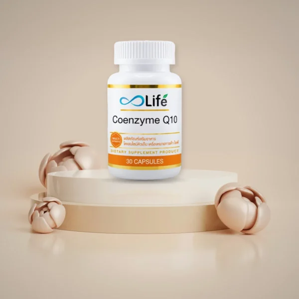 Life Coenzyme Q10 ไลฟ์ โคเอนไซม์คิวเท็น (1ขวด 30แคปซูล) Life Coenzyme Q10 ไลฟ์ โคเอนไซม์คิวเท็น (1ขวด 30แคปซูล)