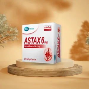 Mega Astax Astaxantine 6 mg แอสแท็กซ์ แอสตาแซนธิน ( กล่อง 30 แคปซูล )
