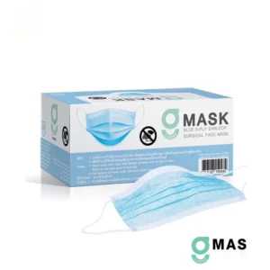 G Mask " สีฟ้า " G Lucky Mask ของแท้ หน้ากากอนามัย 50 ชิ้น/กล่อง