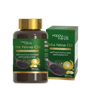 Mix Nine Oil " มิกซ์ ไนน์ ออยล์ ( 1 กล่อง 30 ซอฟเจล ) Happy Trends