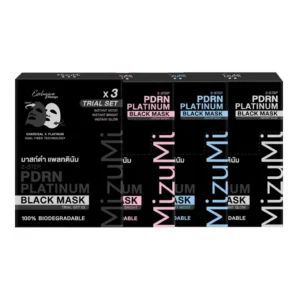 mizumi-2-step-pdrn-platinum-black-mask-5-sheets 01 MizuMi 2-STEP PDRN PLATINUM BLACK MASK มาสก์ดำ (มีให้เลือก 3 สูตร)