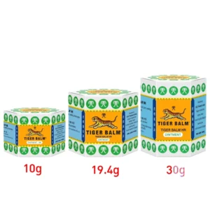 Tiger Balm HR ไทเกอร์ บาล์ม " ยาหม่องตราเสือ สีขาว " ( ขนาด 10 กรัม / 19.4 กรัม / 30 กรัม )