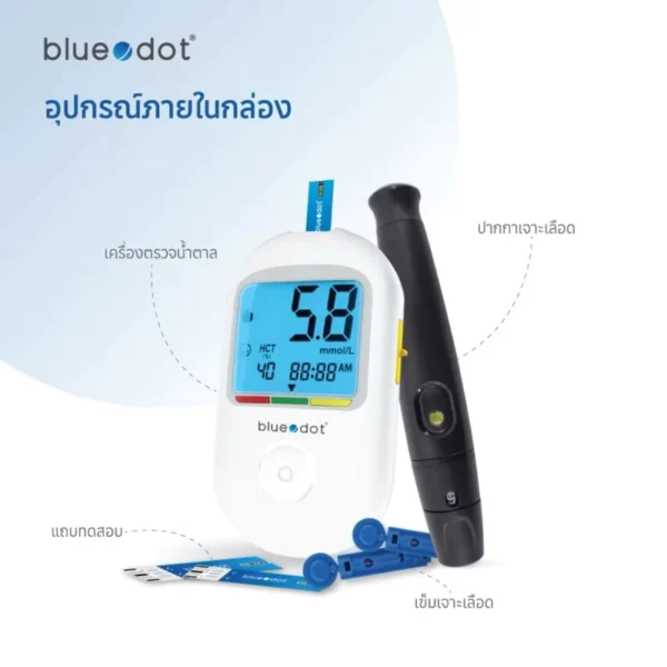 sg-11134201-824h4-me6p06obhbly4f Bluedot เครื่องวัดน้ำตาลในเลือด รุ่น B-GM162