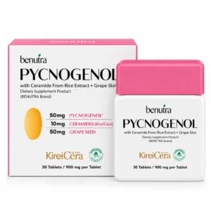 BENUTRA - Tetra SOD / PYCNOGENOL Ceramide Asta + CoQ10 Astaxanthin AstaREAL ( 1 กล่อง 30 เม็ด )