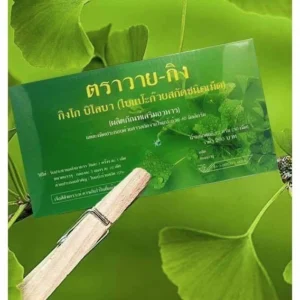 Y-GINK ใบแป๊ะก๊วยสกัดชนิดเม็ด Y GINK กิงโก บิโลบา ตราวาย-กิง (1 กล่อง 30 เม็ด)