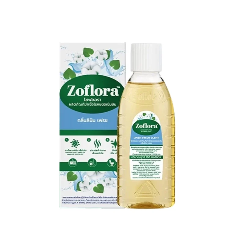 Zoflora LINEN FRESH SCENT โซฟลอรา น้ำยาฆ่าเชื้อเข้มข้น กลิ่น กลิ่นลินิน ( 1 ขวด 100 มล. )
