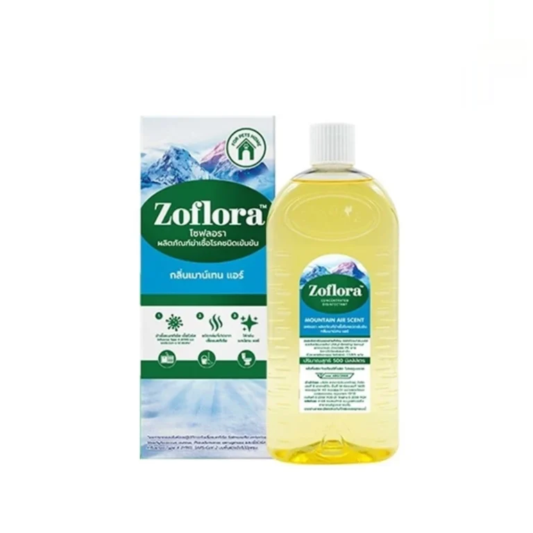 Zoflora MOUNTAIN AIR SCENT โซฟลอรา น้ำยาฆ่าเชื้อเข้มข้น กลิ่น กลิ่นเมาน์เทน แอร์ ( 1 ขวด 500 มล. )